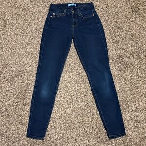 7 For All Mankind Dark Blue Women's Skinny Jeans Sz 23